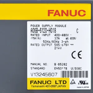Fanuc A06B-6120 Series Servo Amplifier A06B-6120-H018 baru atau digunakan CNC mesin Amplifier