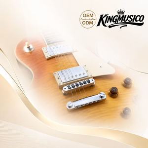 Guitarra Clásica KMLP-03 de Madera Maciza de Caoba con Pastillas HH, Guitarra de Rock de Nivel Inicial para Venta al Por Mayor - Product Image 3