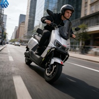 Moto électrique HAMA 1500W/2000W, sportive haute vitesse 80 km/h, puissante moto électrique pour adulte, scooter électrique à deux roues