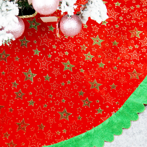 Tappetino per Albero <span class=keywords><strong>di</strong></span> <span class=keywords><strong>Natale</strong></span> 39 Pollici Personalizzato con Stampa <span class=keywords><strong>di</strong></span> Fiocchi <span class=keywords><strong>di</strong></span> Neve e Stelle in Flanella - Product Image 6