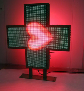 Panneau LED d'église double face à prix d'usine Led Farmacia Cross P8 800mm Outdoor Full Color Video LED <span class=keywords><strong>Pharmacy</strong></span> Cross for <span class=keywords><strong>Pharmacy</strong></span> - Product Image 3