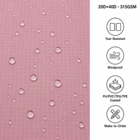 Tissu 100 % nylon tissé résistant aux déchirures, imperméable et coupe-vent, poids moyen 315 g/m² pour sacs et tentes d'extérieur pour filles