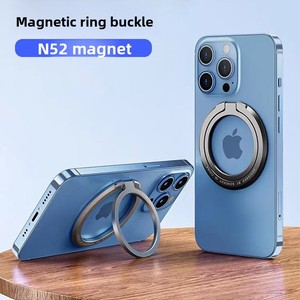 Support magnétique pour iPhone, ultra fin, en alliage de zinc, avec aimants puissants N52, rotation à 180° °   Poignée de téléphone portable pliable et rotative - Product Image 5