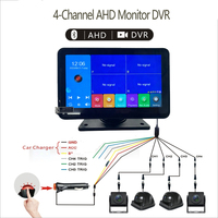 Écran tactile multimédia universel de 7 pouces, caméra de recul AHD 1080P HD, capteur d'image HD, étanche, montage sur tableau de bord avant, 12-24V
