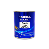 Peinture acrylique liquide violette SHHCC 1K, finition argent métallisé haute brillance, application par pulvérisation pour plastique et bateaux