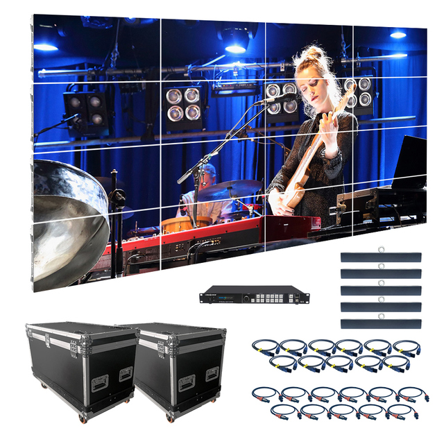 RAYBO P2.6 2.6Mm P3.91 Turnkey Led Video Wall System Package Indoor Curved Rental Display Exhibition Booth Stage Screen Panel