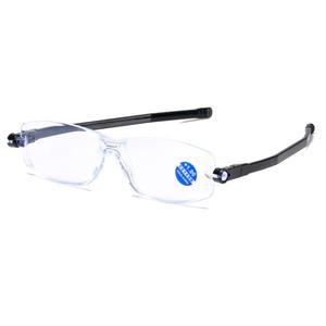 نظارات قراءة باللون الأحمر والأسود والأزرق ، وحجب الضوء الأزرق مع حقيبة للبيع بالجملة - Product Image 4