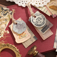Simno 100 pièces Vintage Scrapbook papier journalisation Scrapbooking fournitures Kit esthétique décoratif artisanat papier