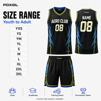 Ensemble d'uniformes de basketball personnalisés en maille légère 100 % polyester, respirant, séchage rapide, anti-bactérien, maillot d'équipe sublimé, Royaume-Uni