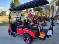 Voiturette de golf électrique 4 places, chariot utilitaire, moteur AC 48V, autonomie 30-50 km