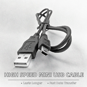 כבל מיני USB V3 במהירות גבוהה לסנכרון נתונים וטעינה לרמקול בלוטות', מצלמת <span class=keywords><strong>DVR</strong></span> לרכב, GPS ורדיו - ליבת נחושת טהורה - אחריות ל-12 חודשים - Product Image 2