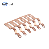 Composants de précision en métal estampé pour thermostat avec contacts électriques argentés, composants moulés par injection plastique
