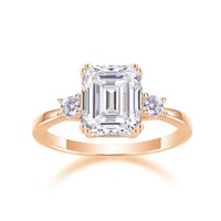Vente en gros de bagues en argent sterling 925 avec diamant moissanite de couleur 12948 pour femmes de Mossan pour l'Europe et les États-Unis