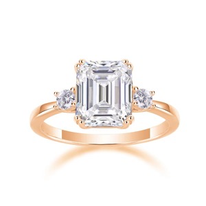 Anello in Argento Sterling S925 con Diamante Moissanite Colorato 12948 per Donna, Vendita all'Ingrosso per Europa e Stati Uniti - Product Image 5
