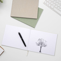 Carnet de Visiteurs de Mariage Personnalisé A5 en Lin Rigide avec Logo Estampé à Chaud, Cadeau d'Anniversaire, Cahier en Tissu Naturel, 80 Feuilles
