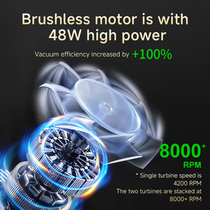 Aspirateur à poussière pour ongles sans balais 48W, 4000 tr/min, faible bruit, forte aspiration, 54 CFM, ABS PC, machine à vide pour salon - Product Image 4