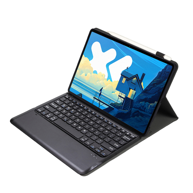 Tablet Protective Case for Lenovo Idea Tab Pro 12.7" 2025 TB-373FU, Wireless Blue Tooth Keyboard with Three Operated Systems