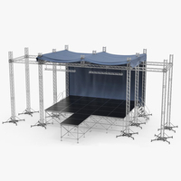 Sistema de armazón de aluminio para eventos al aire libre Braguero de techo de concierto para altavoces colgantes