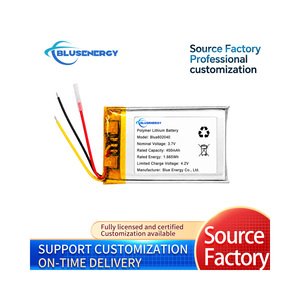 แบตเตอรี่ลิเธียมโพลิเมอร์แบบชาร์จได้ รุ่นสั่งทำพิเศษ 602040 3.7V 450mAh พร้อมแผงป้องกัน BMS สำหรับอุปกรณ์อิเล็กทรอนิกส์ขนาดเล็ก - Product Image 4