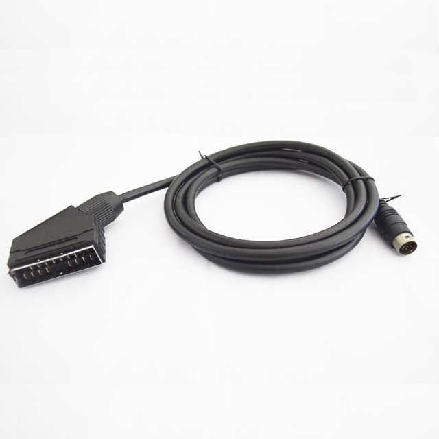 Scart to Mini Din 9pin Scart Cable