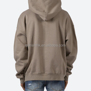 Sweat à capuche baggy noir Hip Hop Logo personnalisé Sweat à capuche unisexe Essentials Imprimé personnalisé Sweat à capuche en éponge française surdimensionné de haute qualité - Product Image 3