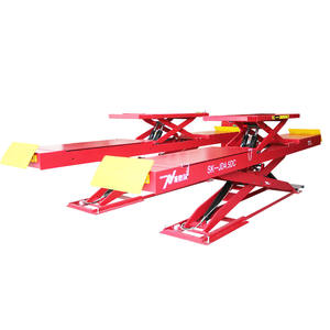 공장 공급 휠 포지셔닝 대형 가위 자동차 리프트 지상 레벨 더블 자동차 리프트 4.5T 전기 유압 - Product Image 2