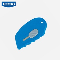 Couteau multi-usage de sécurité OEM Yuyao Kebo, portable, léger, à rebond automatique, petit format, mignon, à lame fixe en acier