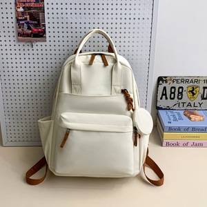 Mochila escolar coreana de gran capacidad, estilo casual, con múltiples bolsillos, para viajes, para estudiantes de secundaria y preparatoria. - Product Image 1