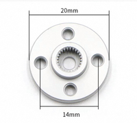 JX MY MS-0009 25T Bras de servo métallique et cornes de disque pour servomoteurs RC MG995/MG996 - Pièces DIY pour avions, véhicules RC, chariots et jouets