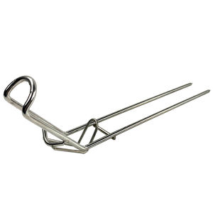 AGITEK <span class=keywords><strong>Support</strong></span> de <span class=keywords><strong>canne</strong></span> à pêche de plage en acier inoxydable portable au design unique <span class=keywords><strong>Support</strong></span> de <span class=keywords><strong>canne</strong></span> à pêche de 40cm - Product Image 2