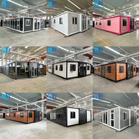 Maison préfabriquée extensible en conteneur de 20 pieds ou 40 pieds avec cuisine à vendre, maison préfabriquée portable, maison mobile