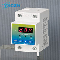 Voltmètre électronique monophasé LED avec protection de limite réglable, régulateur de tension automatique 220V AC 63A 10 KVA Cuivre PC