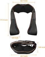 Profitez du masseur électrique pour le cou Shiatsu Master EM-0023 OEM avec matériau ABS+Tissu pour soulager les douleurs musculaires, garantie 1 an
