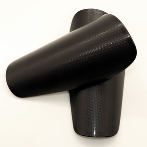 Espinillera de seguridad deportiva de fútbol para adultos, almohadilla protectora de la pantorrilla con cojín de EVA suave, de plástico negro PP, taekwondo para niños - Product Image 3