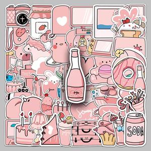 Custom Label PVC <strong>Stickers</strong> <strong>Preppy</strong> Kawaii Aesthetic Cartoon Piggy Pink Girly Offset Printed Reusable Eco-Friendly Home Decor Pack - Product Image 2