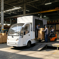 Nouvelle solution de manutention de matériaux pour entrepôt, camion léger électrique moderne à rideaux latéraux, automatique 4x2, robuste