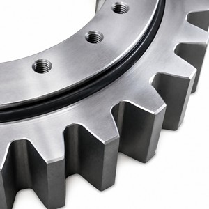 Roulement de tourelle à engrenage droit en acier, pièces de machines lourdes pour excavatrice et grue, forgé sur mesure - Product Image 3