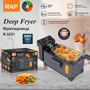 <span class=keywords><strong>Friteuse</strong></span> électrique haute efficacité <span class=keywords><strong>2000W</strong></span> contrôle de température 3L opération facile - Product Image 2