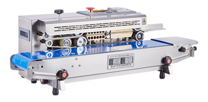 FR-770A Scelleuse à bande verticale semi-automatique à double chauffage pour sacs plastiques, machine d'emballage alimentaire continu - Product Image 5