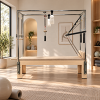 Offre Spéciale : Table de Pilates Cadillac Trapeze Ajustable PerfectForm en Bois d'Érable Massif avec Ressorts à Fil de Piano, Certifiée CE, Usage Commercial
