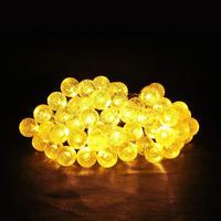 Zonne- en batterij-aangedreven plastic bubbelbal LED-slingers 3M/5M meerkleurig binnen/buiten gebruik IP44 waterdicht