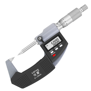 헹리앙 고정밀 0-25mm <span class=keywords><strong>0.001mm</strong></span> 스테인리스 스틸 디지털 더블 포인트 팁 마이크로미터 합금 프로브 0.004mm 정확도 - Product Image 1