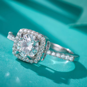 Aivenchy Hot Lab Grown <span class=keywords><strong>Diamond</strong></span> Ladies Ring Fine Jewelry 925 Sterling Silver Banhado a Ródio Mulheres <span class=keywords><strong>D</strong></span> <span class=keywords><strong>Moissanite</strong></span> Anel de Dedo - Product Image 1