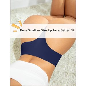 String sexy en dentelle pour femme, taille mi-haute, sans couture, sous-vêtements basiques - Product Image 4