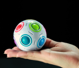 Moyu New Arrival Fun Fidget Cube Puzzle Rotation Fidget Magic Rainbow Ball Relax Toys - Product Image 5