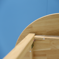 Table ronde contemporaine en bois massif de haute qualité, prix direct usine, pour tout-petits, enfants, école, maison, salon, bureau d'étude