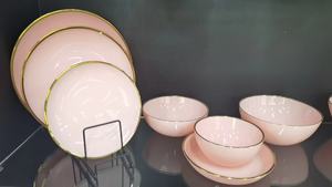 Assiettes de présentation en verre or, argent, rose pour événements, location en gros, mariage, service de table - Product Image 5