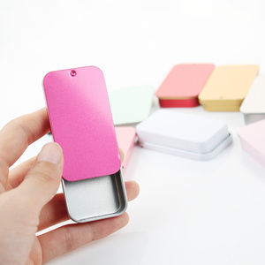Mini boîte vide rectangulaire en métal de 16ml pour les boîtes à pilules de bijoux Petite boîte de rangement cosmétique portable pour bonbons - Product Image 4
