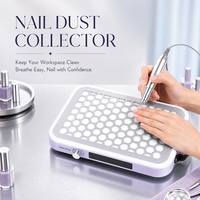 Aspirador de Polvo para Uñas Profesional para Salón de Belleza, Colector de Polvo Premium, Rotación Estable de Bajo Ruido, Filtro Duradero con Tolerancia del 20%