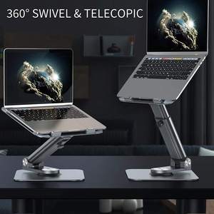 Soporte Ajustable para Portátil, Elevador Telescópico para Escritorio, Altura y Ángulo Ajustables, Plegable y Portátil - Product Image 2
